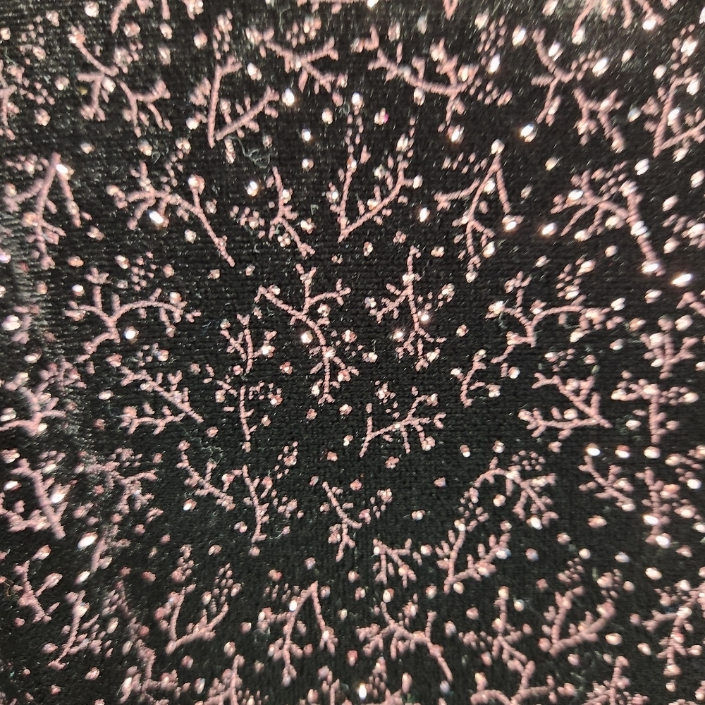 Notations Black Sequin Blouse Size Small, Bow Tie… - image 8